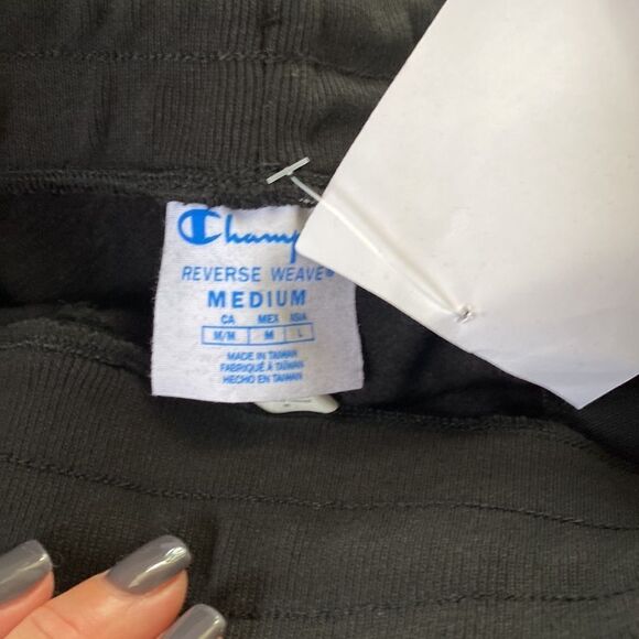 Champion Reverse Weave® Shorts Blk with Logo M Nwt - Picture 4 of 5